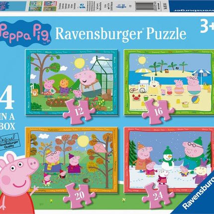 Peppa Big: 4 Seizoenen 4 Puzzels 12+16+20+24 Stukjes 31146, 31146 van Ravensburger te koop bij Speldorado !