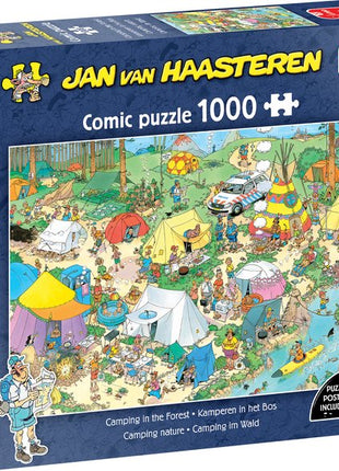 Kamperen in het Bos - Jan van Haasteren (1000)