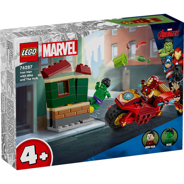 Iron Man met motor en de Hulk 76287 Super heroes