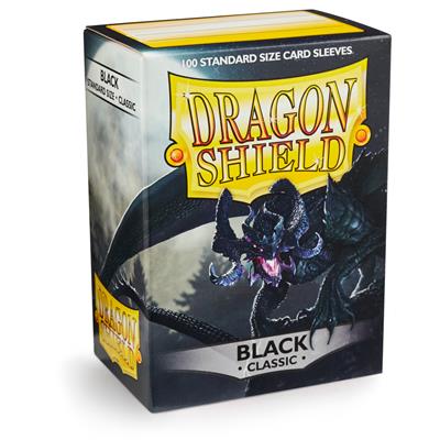 Sleeves - Black (100ct) - Dragon Shield