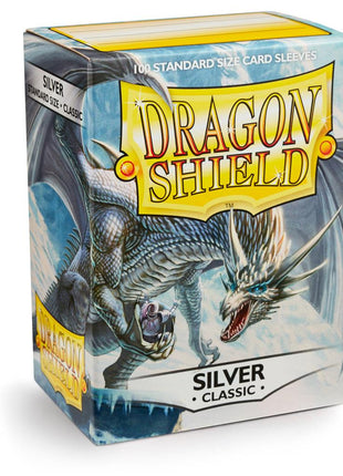 Sleeves - Silver (100ct) - Dragon Shield - Sleeves - Kaartspel accessoires,bordspel accessoires