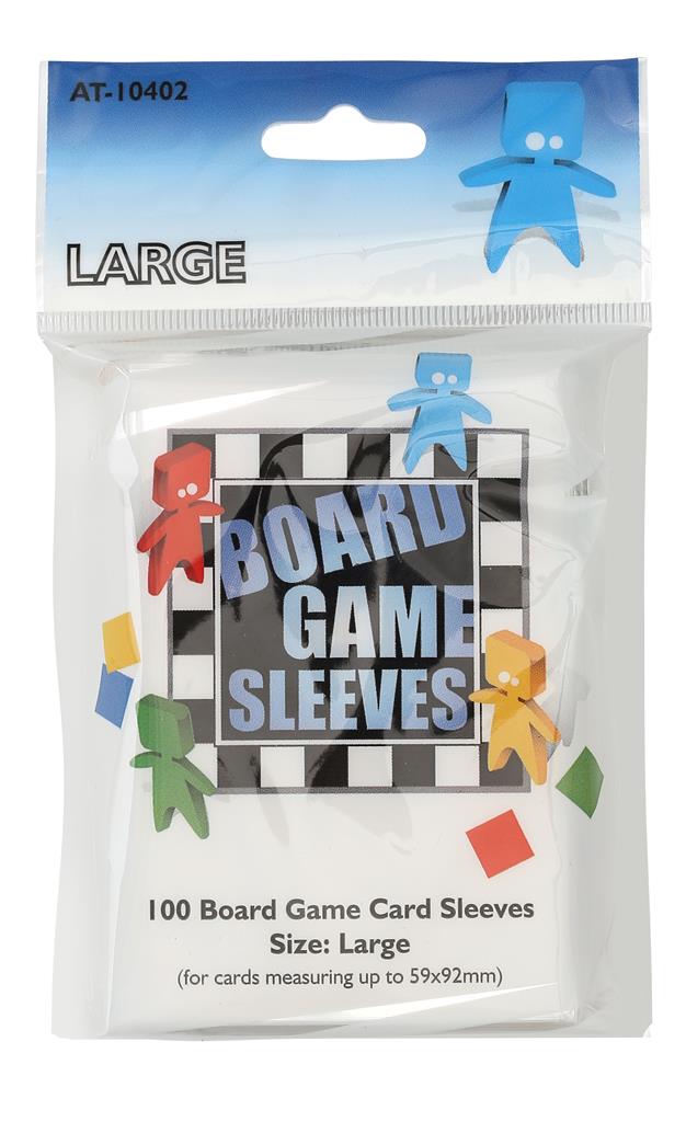 Dit is een foto van het spel SLEEVES Board Game - Clear - Large (59x92mm) te koop bij Speldorado Spellenwinkel Delft