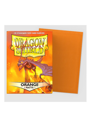 Sleeves Matte - Orange (100ct) - Dragon Shield - Sleeves - Kaartspel accessoires,bordspel accessoires