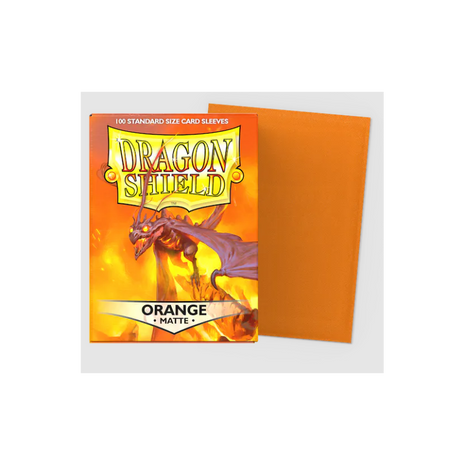 Sleeves Matte - Orange (100ct) - Dragon Shield - Sleeves - Kaartspel accessoires,bordspel accessoires