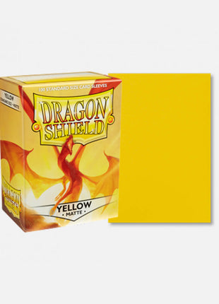 Sleeves Matte - Yellow (100ct) - Dragon Shield - Sleeves - Kaartspel accessoires,bordspel accessoires