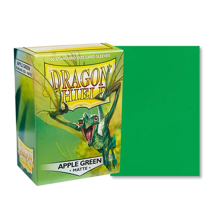 Sleeves Matte - Apple Green (100ct) - Dragon Shield