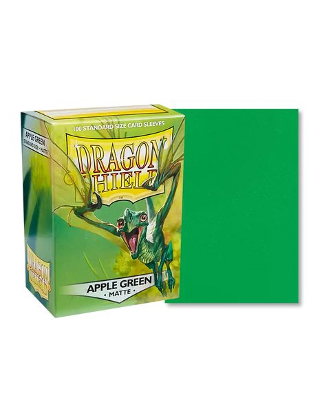 Sleeves Matte - Apple Green (100ct) - Dragon Shield - Sleeves - Kaartspel accessoires,bordspel accessoires