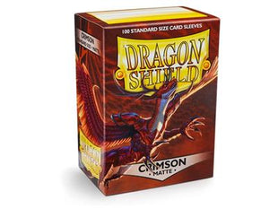Sleeves Matte - Crimson (100ct) - Dragon Shield - Sleeves - Kaartspel accessoires,bordspel accessoires