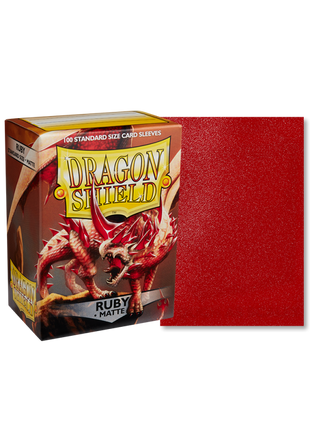 Sleeves Matte Ruby(100ct) - Dragon Shield - Sleeves - Kaartspel accessoires,bordspel accessoires