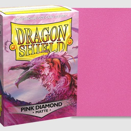 Sleeves Matte Pink Diamond (100ct) - Dragon Shield