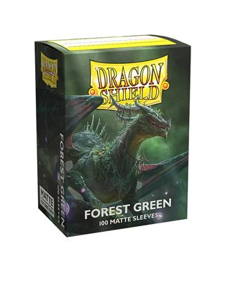 Dit is een foto van het spel Sleeves Forest Green (100ct) - Dragon Shield te koop bij Speldorado Spellenwinkel Delft