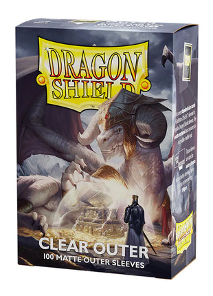 Sleeves DS100 Outer Sleeves Matte Clear - Dragon Shield - Sleeves - Kaartspel accessoires,bordspel accessoires