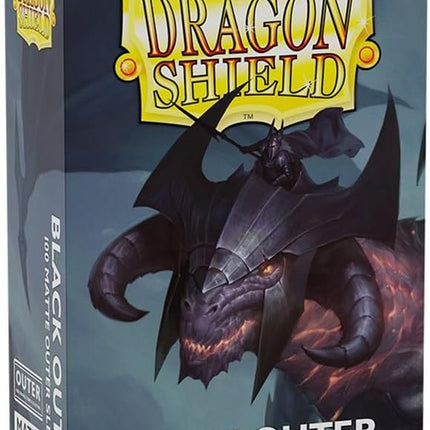 Sleeves DS100 Outer Sleeves Matte Black - Dragon Shield