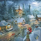 Santa's Silent night Thomas Kinkade
