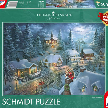 Santa's Silent night Thomas Kinkade