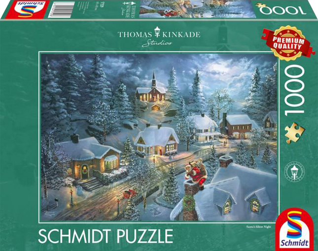 Santa's Silent night Thomas Kinkade