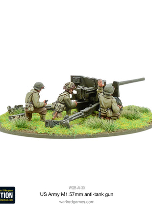 Dit is een foto van het spel US Army M1 57mm Anti-Tank Team te koop bij Speldorado Spellenwinkel Delft