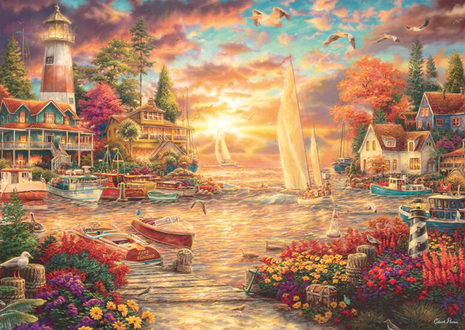 Pinson, Lakeside morning - 1000 stukjes