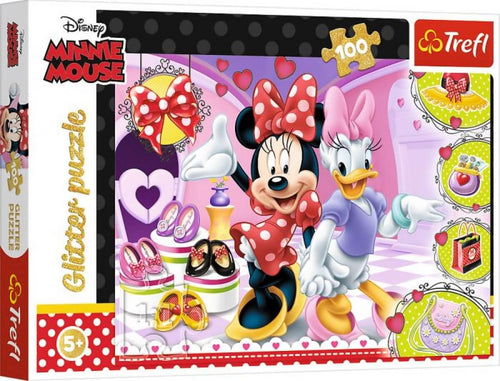 Glitzer Puzzel 100 – Disney Minnie Mouse