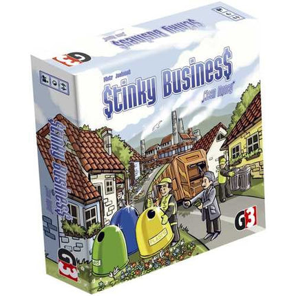 Dit is een foto van het spel Stinky Business te koop bij Speldorado Spellenwinkel Delft