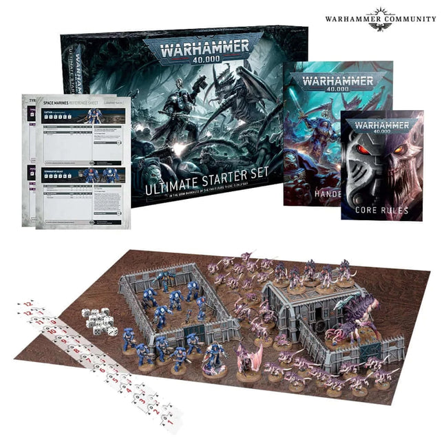 Dit is een foto van het spel Warhammer 40000Ultimate Starter Set En - Warhammer 40,000 te koop bij Speldorado Spellenwinkel Delft