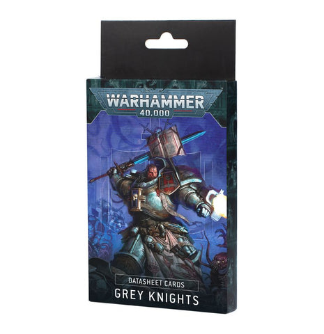 Dit is een afbeelding van het miniatuur datasheet cards: grey knights (english) voor het spel Warhammer, te koop bij Tabletop Miniature Wargames spellenwinkel Speldorado in delft