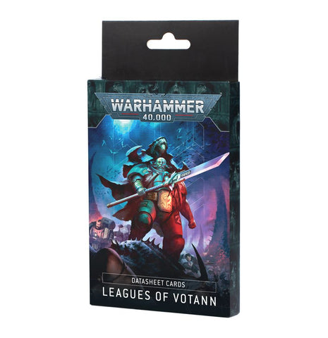 Dit is een afbeelding van het miniatuur datacards: leagues of votann (english) voor het spel Warhammer, te koop bij Tabletop Miniature Wargames spellenwinkel Speldorado in delft