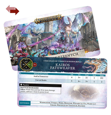 Warscroll Cards: Disciples Tzeentch Eng