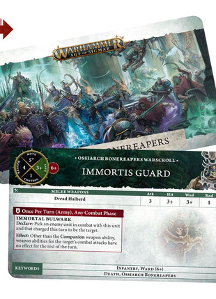 Warscroll Cards:Ossiarch Bonereapers Eng