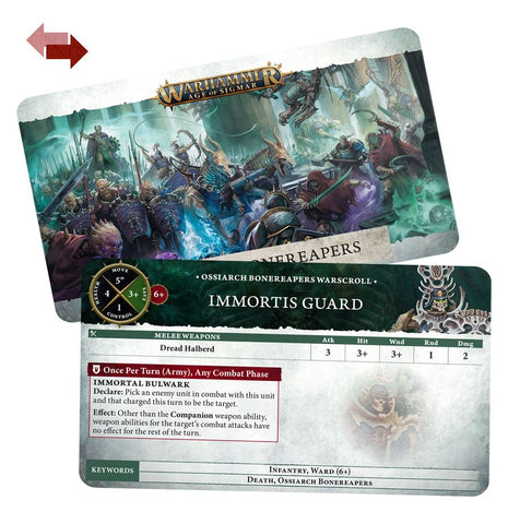 Warscroll Cards:Ossiarch Bonereapers Eng