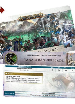 Warscroll Cards: Lumineth Realmlords Eng