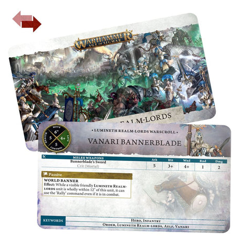 Warscroll Cards: Lumineth Realmlords Eng