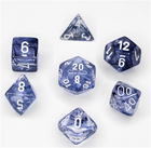 Nebula Black/white PolyDice Dobbelsteen Set (7-Die Set) voor Dungeons and Dragons  - Chessex dobbelstenen setje