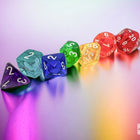 Dit is een foto van het spel Prism Translucent GM & Beginner Player PolyDice Dobbelsteen Set (7 stuks) te koop bij Speldorado Spellenwinkel Delft
