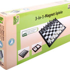 Dit is een foto van het spel 3 In 1 Magnetisch schaak Spel te koop bij Speldorado Spellenwinkel Delft