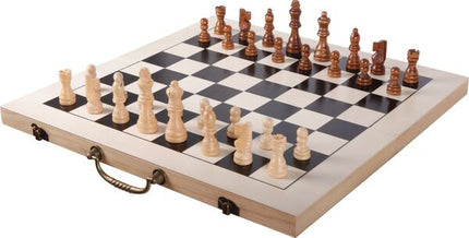 Dit is een foto van het spel Grote Schaak en Backgammon - Natural Games te koop bij Speldorado Spellenwinkel Delft