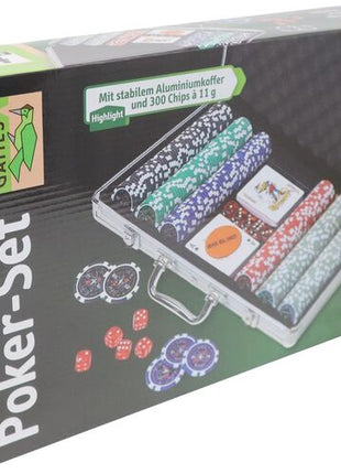 Poker  Poker koffer met 300 chips - Kunststof - uitvoering