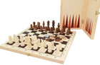 Backgammon  Schaak/Backgammon opklapbaar - hoogte koning 60 mm - Hout - uitvoering