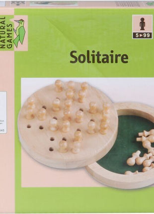 Solitaire Hout 12 Cm - Natural games hersenbreker  - Natural Games