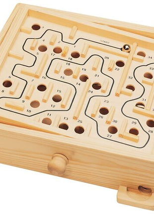 Dit is een foto van het spel Houten Labyrinth - Natural Games te koop bij Speldorado Spellenwinkel Delft