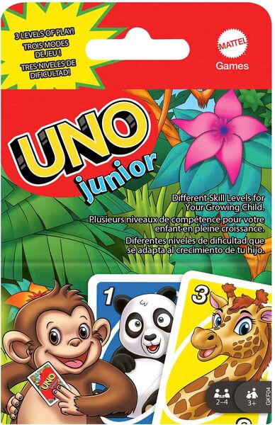 Dit is een foto van het spel uno junior te koop bij Speldorado Spellenwinkel Delft