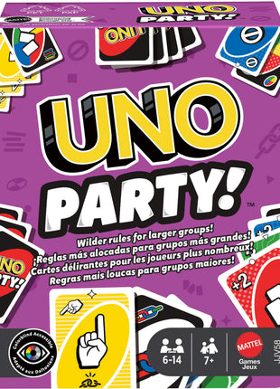 Uno Party – gezellig kaartspel – 2 tot 4 spelers