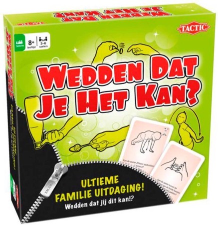 Dit is een foto van het spel Wedden dat je het kan? te koop bij Speldorado Spellenwinkel Delft