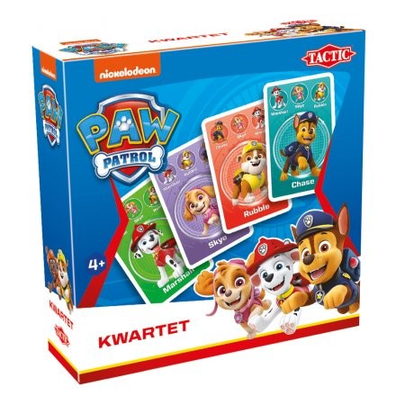 Paw Patrol Kwartet – kaartspel voor kinderen Vanaf 4 jaar