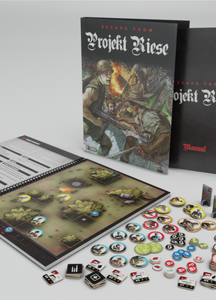Escape from Projekt Riese BOOK Set - EN – strategisch dobbelspel –1 speler