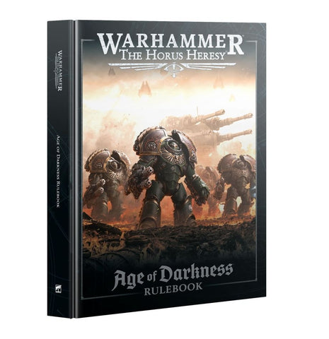Dit is een afbeelding van het miniatuur age of darkness rulebook -  horus heresy voor het spel Warhammer, te koop bij Tabletop Miniature Wargames spellenwinkel Speldorado in delft