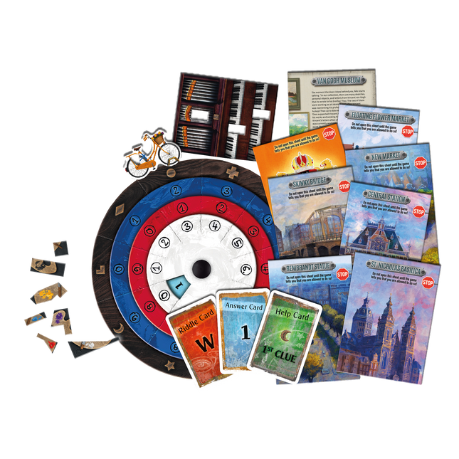 Dit is een foto van het spel The hunt through amsterdam - Exit te koop bij Speldorado Spellenwinkel Delft