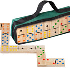 Dit is een foto van het spel Domino groot dubbel 6 hout te koop bij Speldorado Spellenwinkel Delft