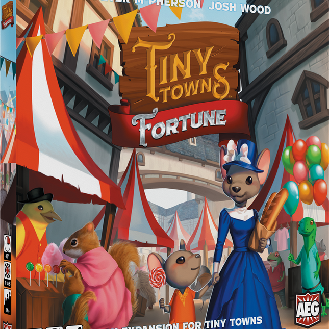Dit is een foto van het spel Tiny Towns Fortune te koop bij Speldorado Spellenwinkel Delft