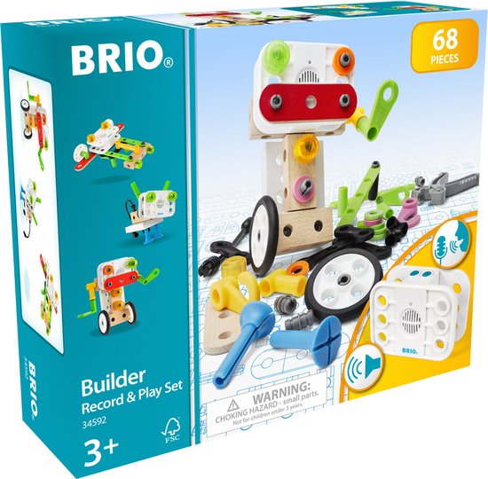 Builder Record and Play Set (67 pcs.), 34592 van Brio te koop bij Speldorado !